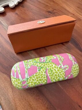 Tory Burch and Lilly Pulitzer eye wear cases